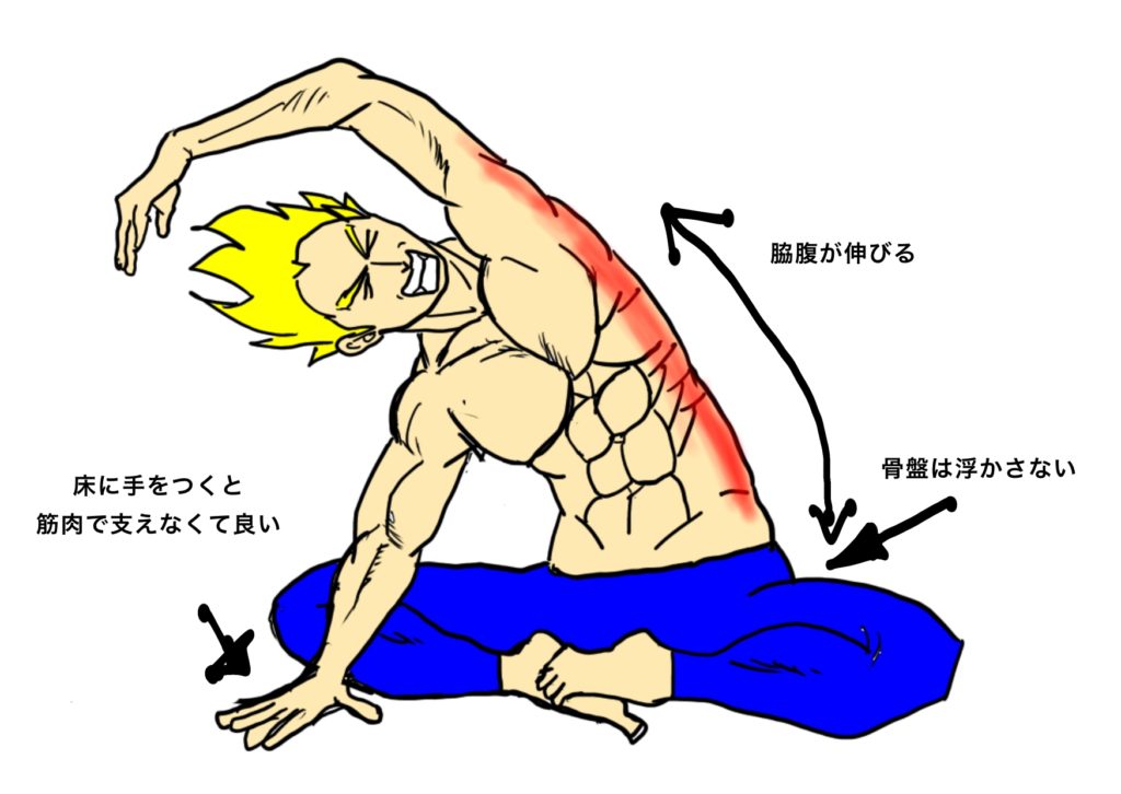 脇腹のストレッチ　解決