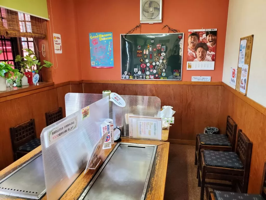 尾道　たかす亭　お好み焼き　広島焼き　料理　内装　ケンミンショー　食事　料理　