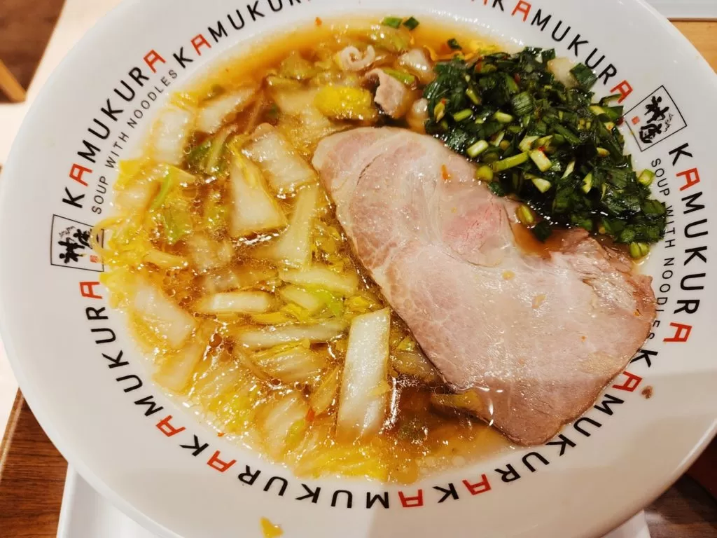関西国際空港　料理　ラーメン