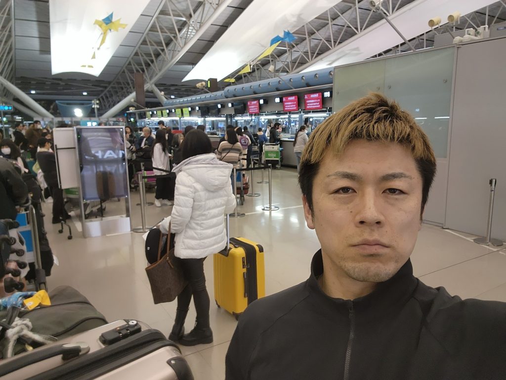 関西国際空港　搭乗