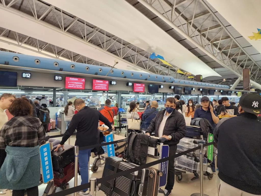 関西国際空港　搭乗