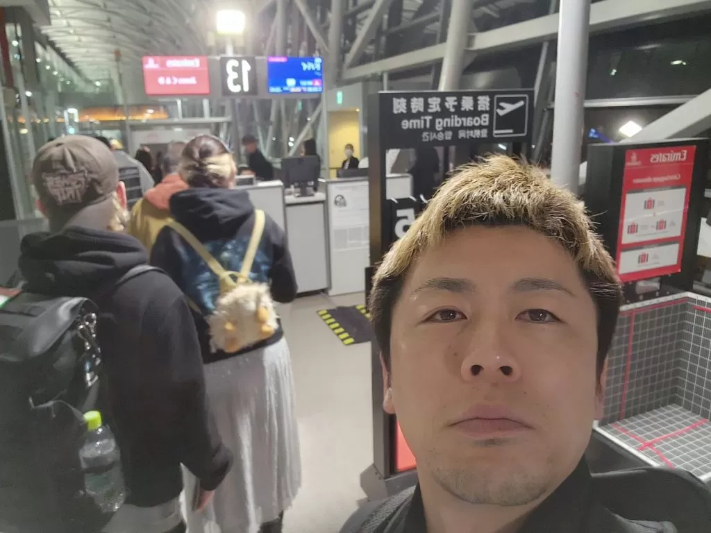 関西国際空港　搭乗