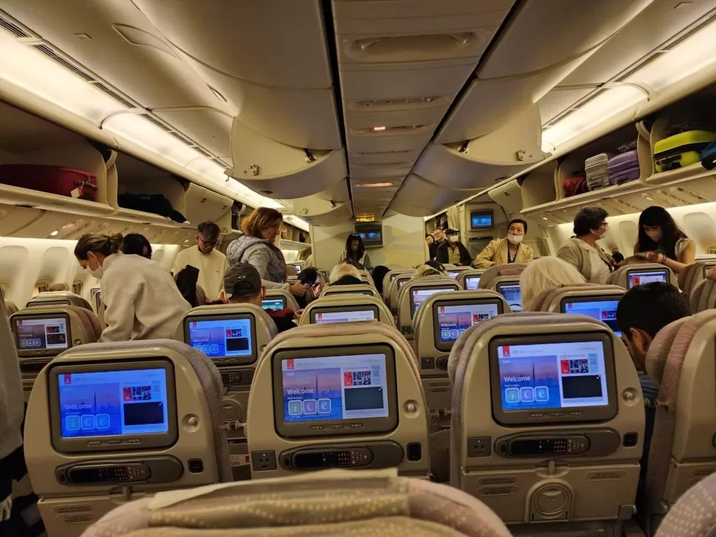 関西国際空港　搭乗