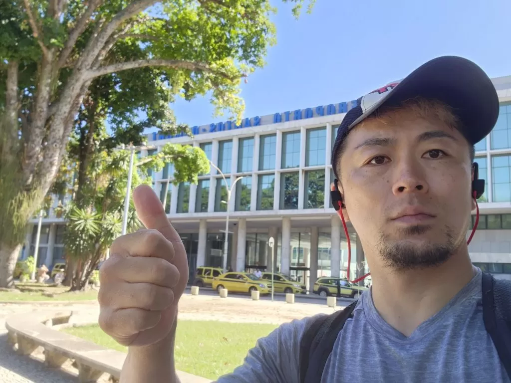 ポルトアレグレ　ブラジル　景色　記念撮影