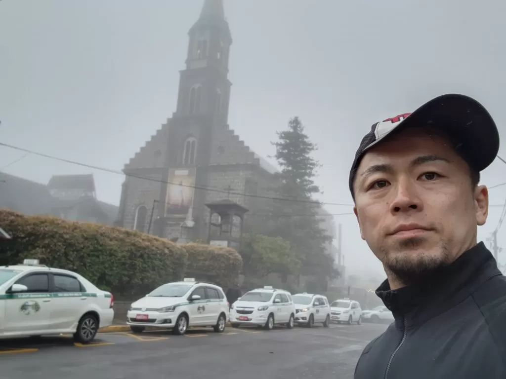 ポルトアレグレ　ブラジル　景色　記念撮影