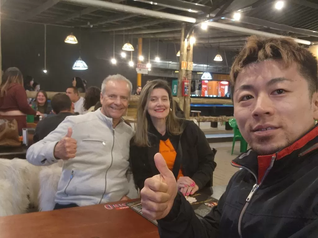 ポルトアレグレ　ブラジル　景色　記念撮影