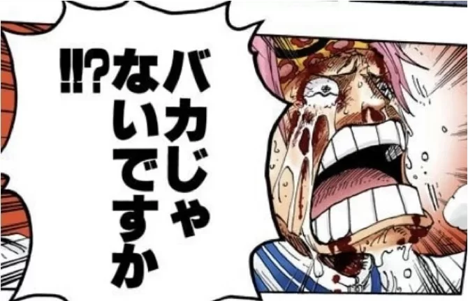 出典「ワンピース」尾田栄一郎　バカじゃないですか　コビー