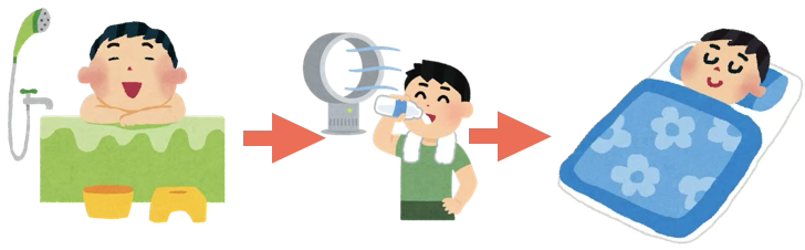 寝つき悪い人は、湯船に浸かる→少し涼む→少し涼むをやってみよう!