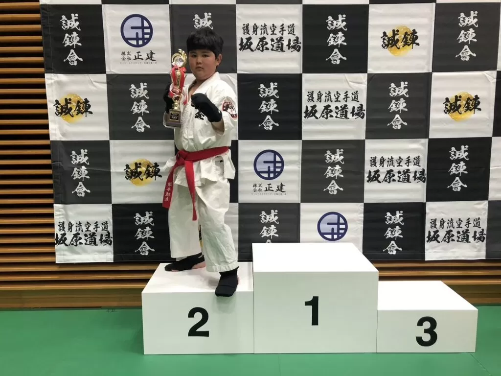 中級クラス小学3年男子30Kg以上 準優勝 浜本琥太選手