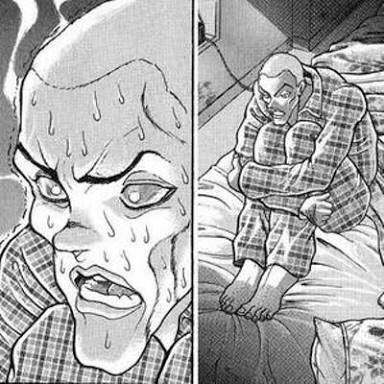 ちゃんとパジャマ着てるのウケるね笑出典「グラップラー刃牙」板垣恵介ジャックハンマー